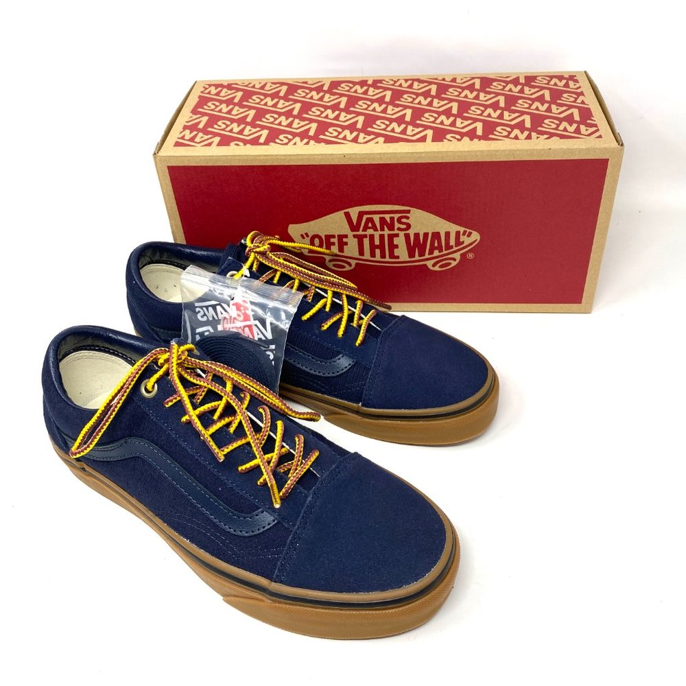 💖MEGA SALE💖Vans Old School Blue Low Brown Skate Women's Canvas VN0A38G1UNF - Picture 7 of 11